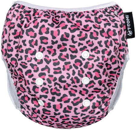 T-TOMI Diaper Swimwear Pink Gepard vaskbare svømmebleer