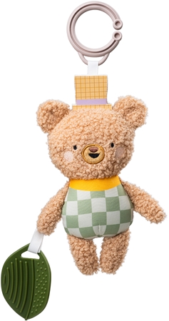 Taf Toys Activity Toy Brendon the Bear jouet contrasté à suspendre avec anneau de dentition