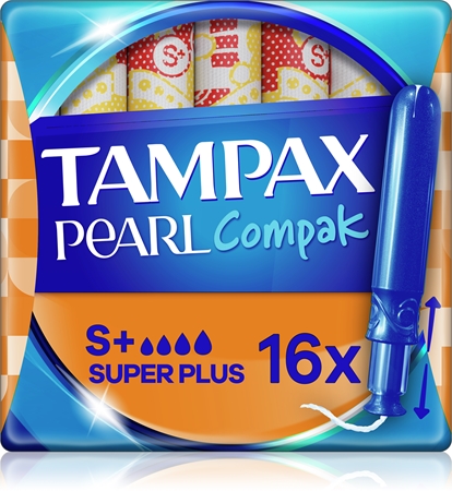 Tampax Compak Pearl Super Plus Tampons mit einem  Applikator