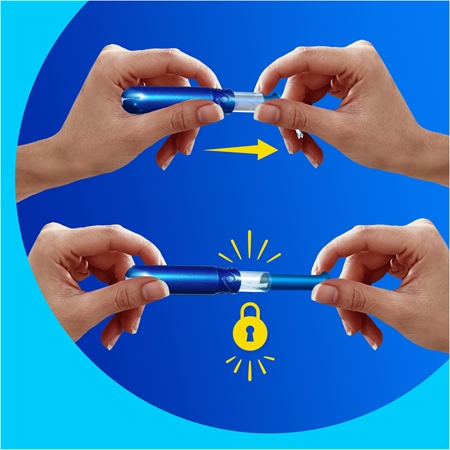 Tampax Pearl Compak Regular Tampons mit einem Applikator