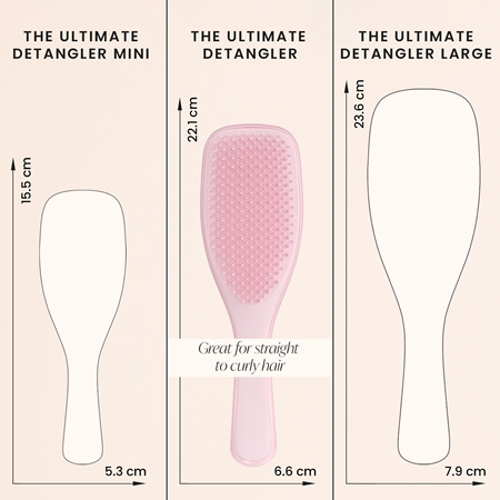 Tangle Teezer The Ultimate Detangler Millenial Pink Plakanā matu suka visiem matu tipiem