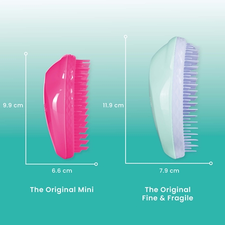 Tangle Teezer Fine & Fragile Mint Violet Pintsel habrastele juustele