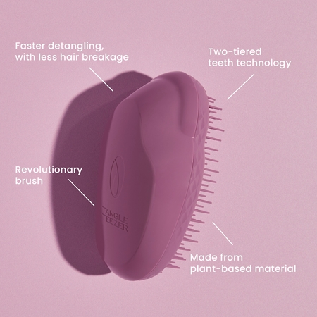 Tangle Teezer The Eco Brush Earthy Purple βούρτσα για εύκολο χτένισμα μαλλιών