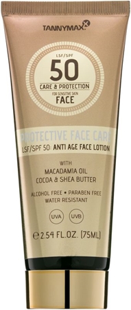 Tannymaxx Protective Body Care SPF latte abbronzante waterproof viso SPF 50