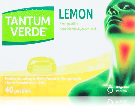 Tantum Verde Tantum Verde Lemon 3 mg pastilky