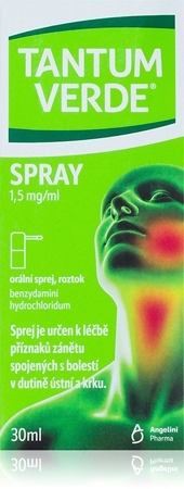 Tantum Verde Tantum Verde Spray 1,5 mg/ml orální sprej, roztok při zánětu v krku a dutině ústní