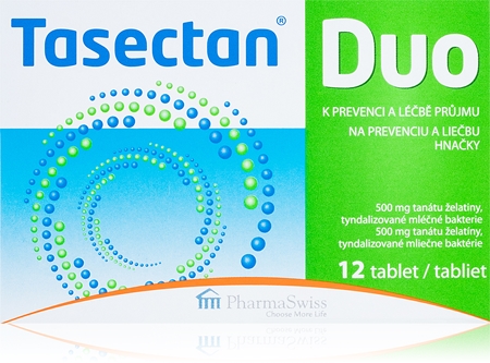Tasectan DUO 500mg tablety na liečbu tráviacich ťažkostí