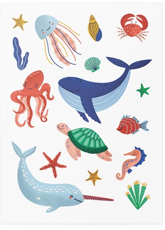 TATTonMe Temporary Tattoos Ocean tatuointi lapsille