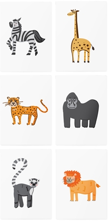 TATTonMe AR Set African Animals tattoo for children
