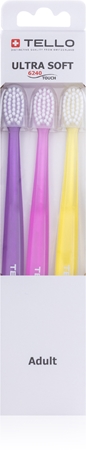 TELLO 6240 Ultra Soft 3pack zubní kartáček