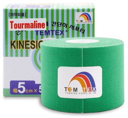 Temtex Tape Tourmaline cinta elástica para músculos y articulaciones
