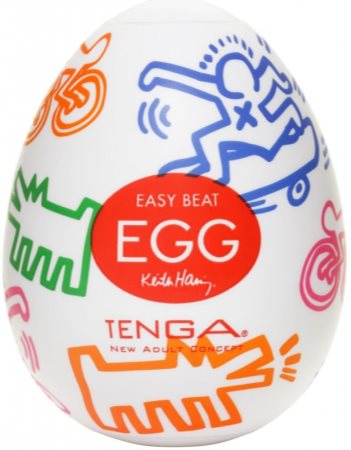 Tenga Keith Haring Egg Street vienkartinis masturbatorius