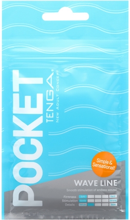 Tenga Pocket Wave Line jednorázový masturbátor