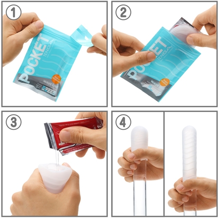 Tenga Pocket Wave Line jednorázový masturbátor