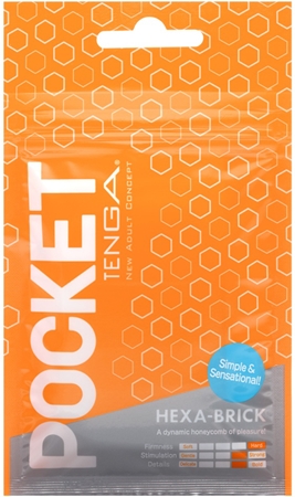 Tenga Pocket Hexa-Brick jednorázový masturbátor