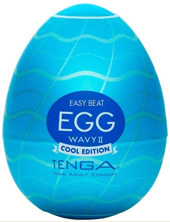 Tenga Egg Wavy II Cool Edition jednorazový masturbátor