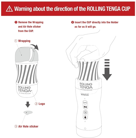 Tenga Vacuum Gyro Roller sada masturbátorů