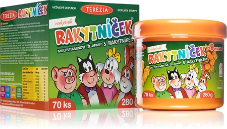 Terezia RAKYTNÍČEK multivitamínová želatína želatínové tablety na podporu imunitného systému