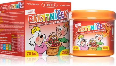 Terezia RAKYTNÍČEK Višeň želatinové tablety s multivitamínovým komplexem