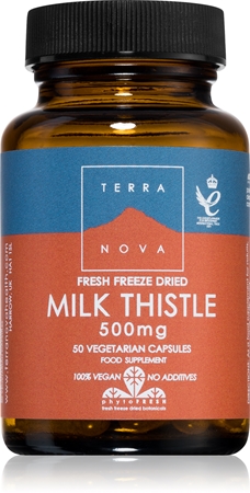 Terranova Health Milk Thistle 500mg kapsulės kepenų sveikatai palaikyti