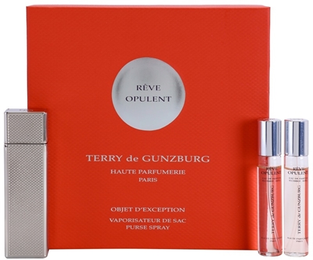 Terry de Gunzburg Reve Opulent Eau de Parfum für Damen 2 x 8,5 ml 2x Nachfüllung mit Zersträuber mit Metalletui
