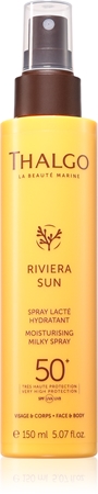 Thalgo Riviera Sun Moisturising Milky Spray SPF50+ Sun Body Lotion in a spray