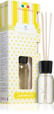 THD Home Fragrances Lemongrass diffuseur d'huiles essentielles avec recharge