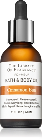 The Library of Fragrance Cinnamon Bun Body Oil for the bath