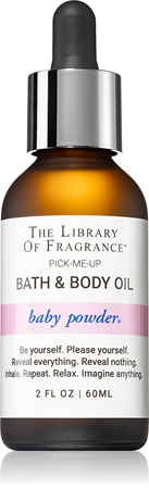 The Library of Fragrance Baby Powder tělový olej do koupele