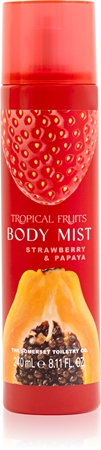 The Somerset Toiletry Co. Tropical Fruits Strawberry & Papaya meglica za telo za telo in lase