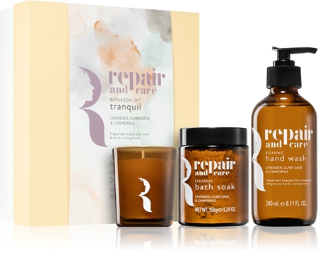 The Somerset Toiletry Co. Repair and Care Tranquil Bathroom Set Dāvanu komplekts Lavender, Clary Sage & Chamomile