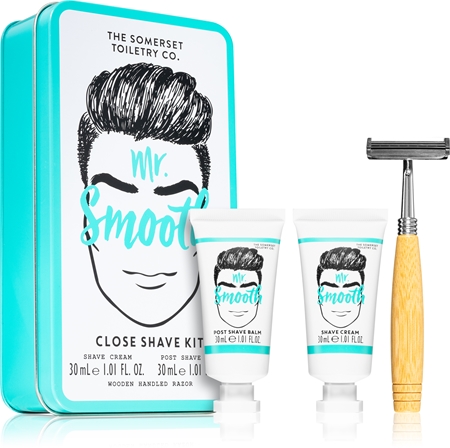 The Somerset Toiletry Co. Mr. Smooth Close Shave Kit set para el afeitado