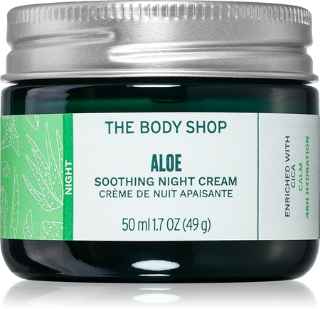 The Body Shop Aloe Soothing Night Cream zklidňující noční krém pro citlivou pleť