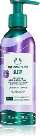The Body Shop Sleep Lavander & Vetiver gel lavant corps et cheveux pour un sommeil tranquille
