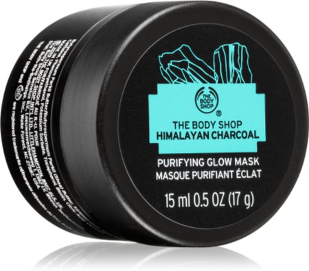 The Body Shop Himalayan Charcoal máscara facial de limpeza iluminadora para pele oleosa e problemática
