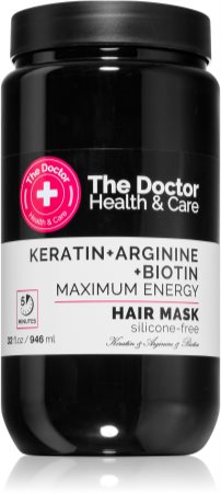 The Doctor Keratin + Arginine + Biotin Maximum Energy Keratinmaske für das Haar