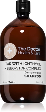 The Doctor Tar with Ichthyol + Sebo-Stop Complex šampon na seboroickou dermatitidu a závažné stavy lupů