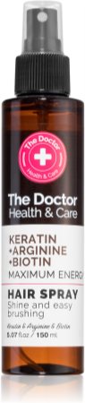 The Doctor Keratin + Arginine + Biotin Maximum Energy θρεπτικό μαλακτικό χωρίς ξέβγαλμα με κερατίνη