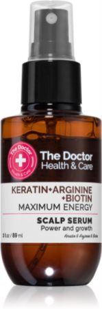 The Doctor Keratin + Arginine + Biotin Maximum Energy ορός για τριχωτό της κεφαλής με κερατίνη