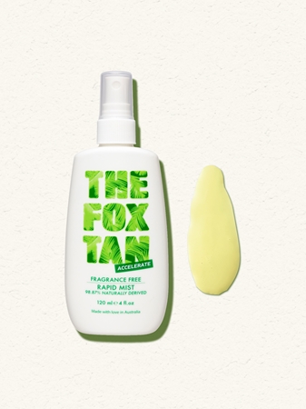The Fox Tan Fragrance Free Mist tělový sprej urychlující opalování