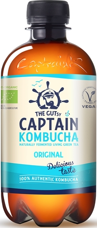 The GUTsy Captain Kombucha probiotický nápoj v BIO kvalitě