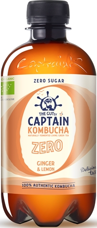 The GUTsy Captain Kombucha Zero napój probiotyczny w jakości BIO