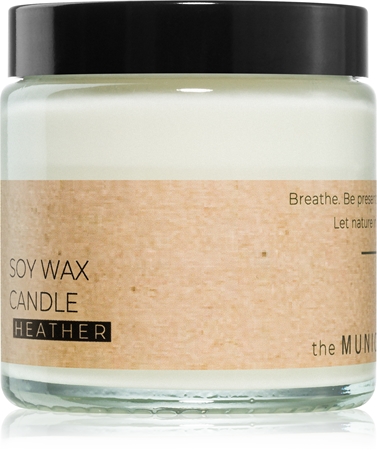 The Munio Heather bougie parfumée avec mèche en bois
