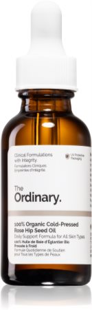 The Ordinary 100% Organic Cold-Pressed Rose Hip Seed Oil óleo de rosa brava para hidratação de pele e com efeito lifting