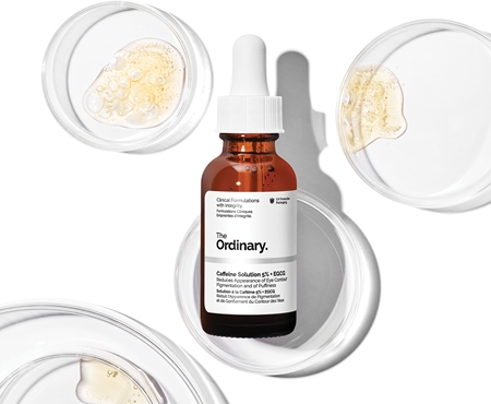 The Ordinary Caffeine Solution 5% + EGCG Eye Serum silmänympärysseerumi turvotuksen ja tummien silmänalusten ehkäisyyn