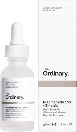 The Ordinary Niacinamide 10% + Zinc 1% sérum illuminateur visage