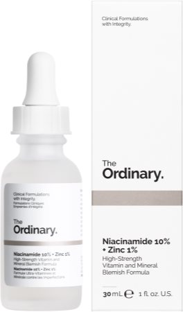 The Ordinary Niacinamide 10% + Zinc 1% fényesítő hatású arcszérum