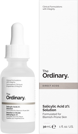 The Ordinary Salicylic Acid 2% Solution serum with salicylic acid