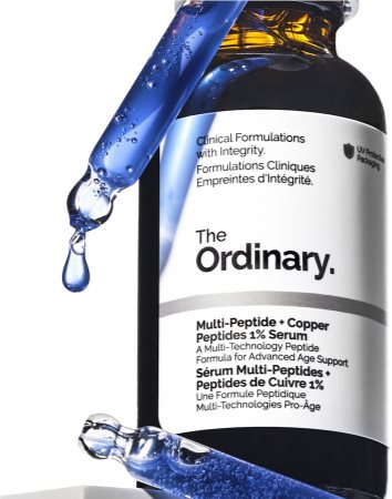 The Ordinary Multi-Peptide + Copper Peptides 1% sérum antirrugas e iluminador
