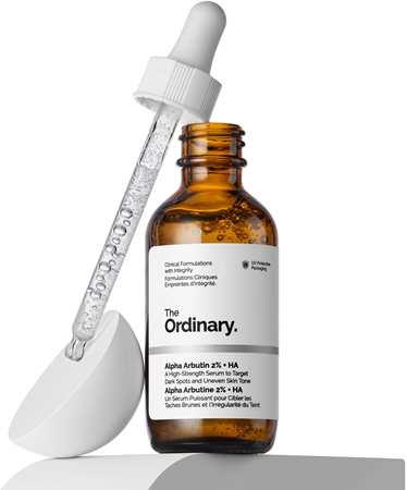 The Ordinary Alpha Arbutin 2% + HA rozjasňujúce pleťové sérum s kyselinou hyalurónovou